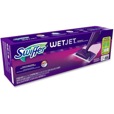 Swiffer Wetjet Hardwood Floor Spray Mop Starter Kit2