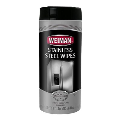 Weiman 30 Count Stainless Steel Wipes