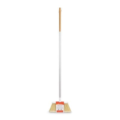 Full Circle Service Bamboo Broom, White