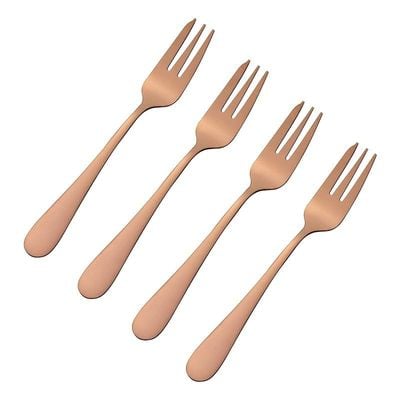Viners Copper 4 Pieces Pastry Fork Set Giftbox