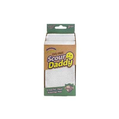 Scrub Daddy Dye-Free Score Daddy Pack Of Three Scrubs Dishwashing Cleaning Sponges