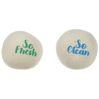 Simplify Wool Character Dryer Balls 2-Pieces, Assorted