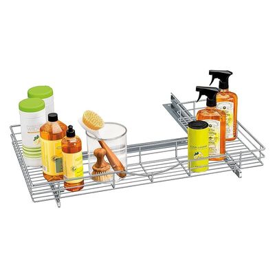 Lynk Professional U-Shape Slide Out Under Sink Drawer - Chrome