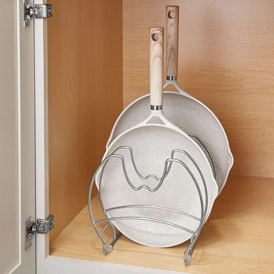 Bosphorus Pan Steel Kitchen Organizer - Silver