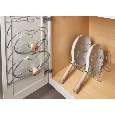 Bosphorus Pan Steel Kitchen Organizer - Silver