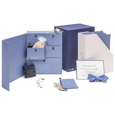Savor Deluxe Wedding Keepsake Box - Blue