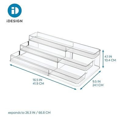 Interdesign Linus Expandable Cabinet Organizer - Clear