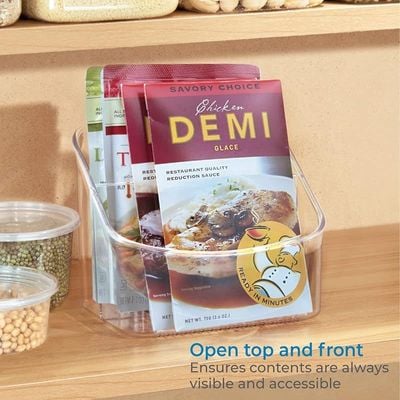 Idesign Linus Spice Packet Organizer Bin For Kitchen Pantry