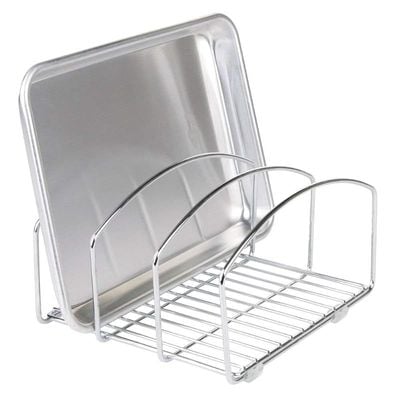 Interdesign 48710Es Stainless Steel Classico Cookware Organizer - Silver