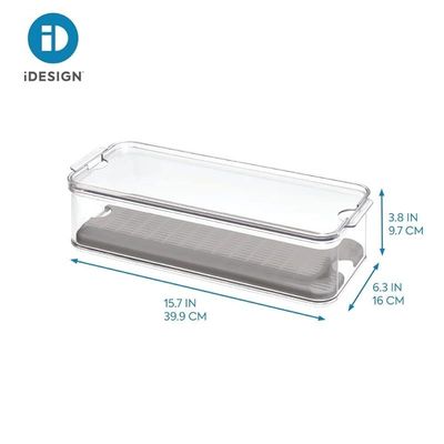 Idesign Crisp Produce Plastic Refrigerator And Modular Stacking Pantry Bin