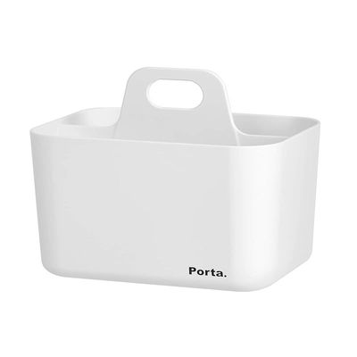 Litem Porta 3 Compartment Mini Basket- White