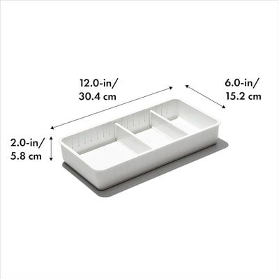 Oxo Slim Adjustable Drawer Bin Set Of 3