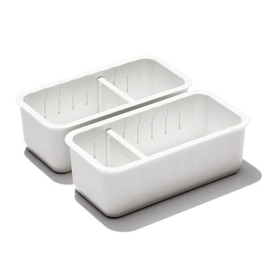 Oxo 3 X 6 Inch Adjustable Drawer Bin Set Of 2