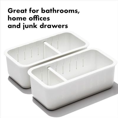 Oxo 3 X 6 Inch Adjustable Drawer Bin Set Of 2