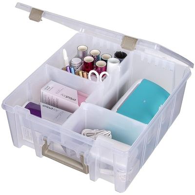 Artbin Super Satchel Double Deep With Accessory Tray Dividers