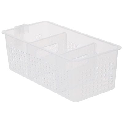 Litem Fridge Organizer With Handle Multi-Tray, Small- Clear