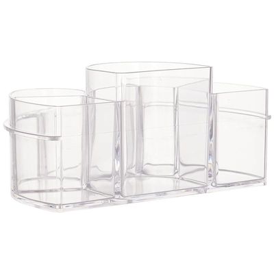 Swissco Multi Compartment Organizer, Large- Clear