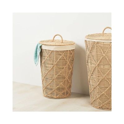 Homesmiths Small Round Paper Rope Hamper Natural