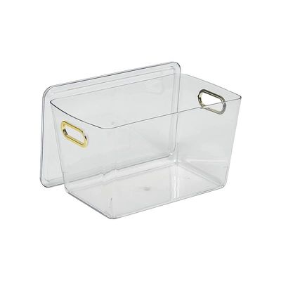 Homesmiths 5 Liter Clear Lidded With Chrome Handles