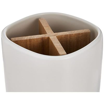 Idesign Eco Office Divided Ceramic Cup- White