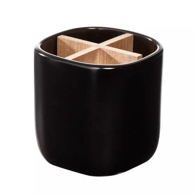 Idesign Eco Office Divided Ceramic Cup, Black