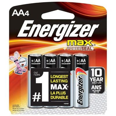 Energizer Max Aa Alkaline Batteries Pack Of 4