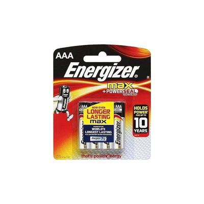 Energizer Max Alkaline Aaa Battery - 4 Pack