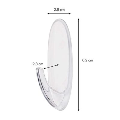 Command Window Hook 2-Pieces, Clear