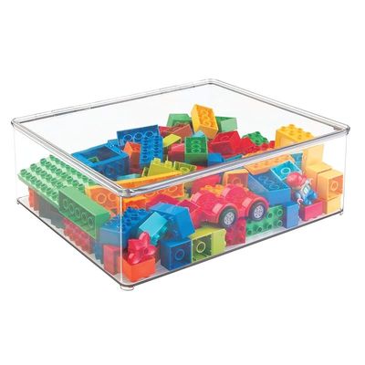 Idesign Plastic Stackable Closet Organizer With Lid - Clear