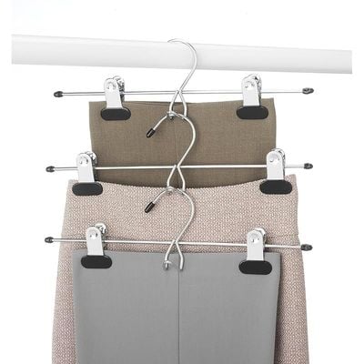 Whitmor Deluxe Add On Skirt Slack Hangers Set Of 3