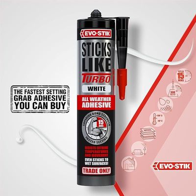 Evo-Stik Stick Like Sh*T 290Ml Turbo Grab Adhesive White