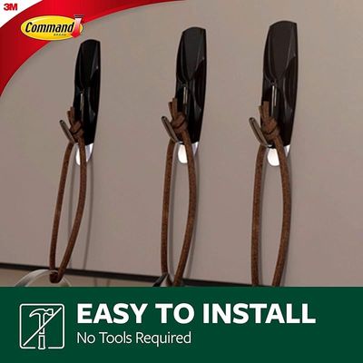 Command Outdoor Medium Stainless Steel Toggle Hooks (2 Lb)