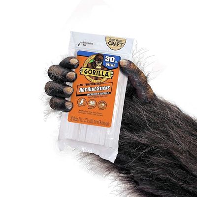 Gorilla Hot Glue Sticks 1 Pack 4 In Mini Size - White