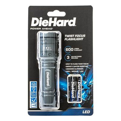 Dorcy Diehard Twist Focus 600 Lumen Flashlight