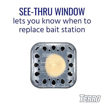 Terro Multi Surface Roach Killer-6 Bait Stations, 1 Pack, Black