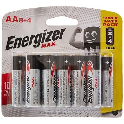 Energizer Max Aa 8 4 Alkaline Batteries