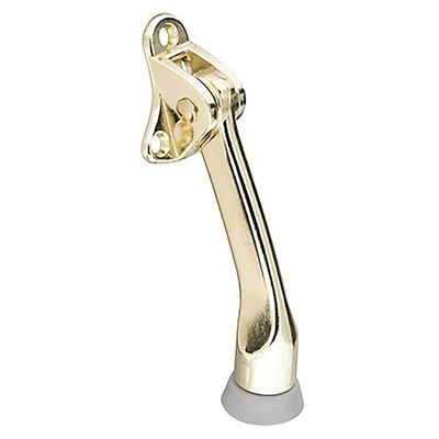 National Hardware Brass Kick Down Door Stopper