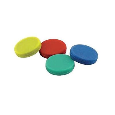 Magnet Rubber Disc Magnet, Pack Of 4