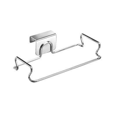 Interdesign Classico Over The Cabinet Plastic Bag Hanger, Chrome