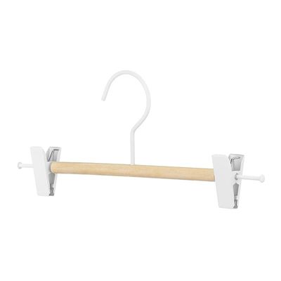 Whitmor Frosted Wire And Wood Skirt Hanger 3-Pieces - White