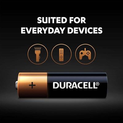 Duracell Aaa 1.5V Alkaline Battery Pack Of 12 10 Years Shelf Life