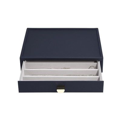 Stackers Classic Necklace Drawer, Pebble - Navy Blue