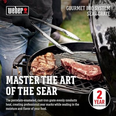 Weber Gourmet Bbq System Sear Grate Black 15.00 X 2.00 Inches