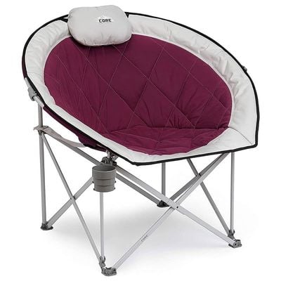 Core Equipment Folding Oversized Padded Round Chair