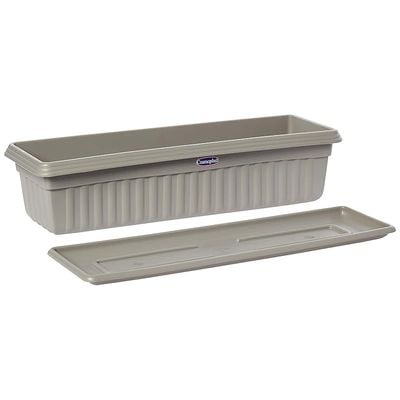 Cosmoplast Plastic Exotica Planters Small With Tray-P