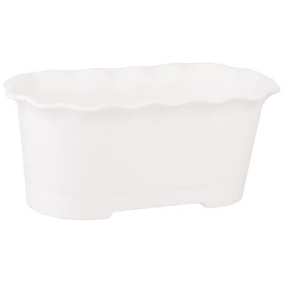 Cosmoplast Plastic Oval Planter 15'' With Tray-P