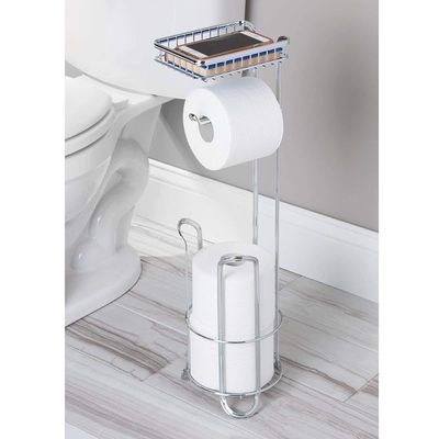 Bosphorus Toilet Paper Stand - Silver