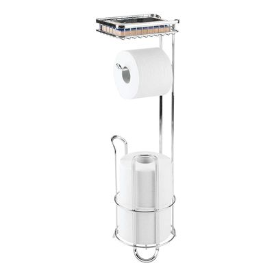 Bosphorus Toilet Paper Stand - Silver