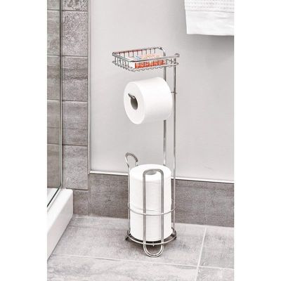 Bosphorus Toilet Paper Stand - Silver