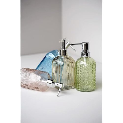 Glass Soap Dispenser Refillable Antique - Vetro Green